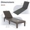 Costway Patio Lounge Chair Recliner Chair with 3-Position Adjustable Backrest & Cushion Blue/Gray/Orange/Red/White